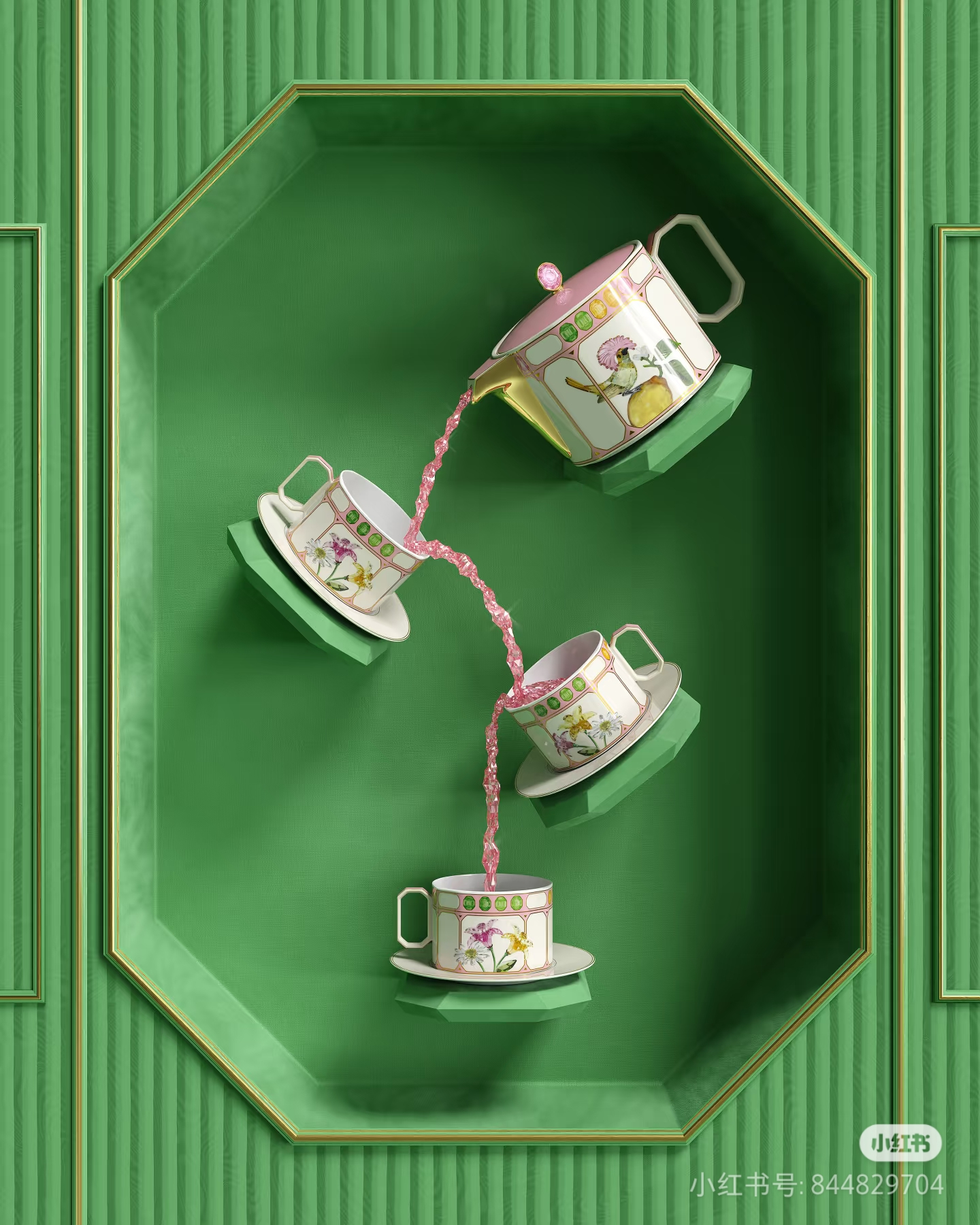 酒店摆台餐具花面设计